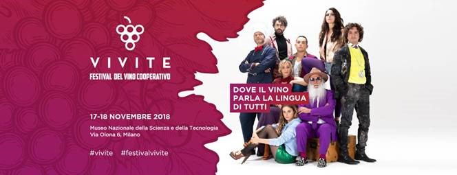 VIVITE, IL FESTIVAL CHE CONVINCE, LE COOPERATIVE VITIVINICOLE PER DUE GIORNI PROTAGONISTE A MILANO